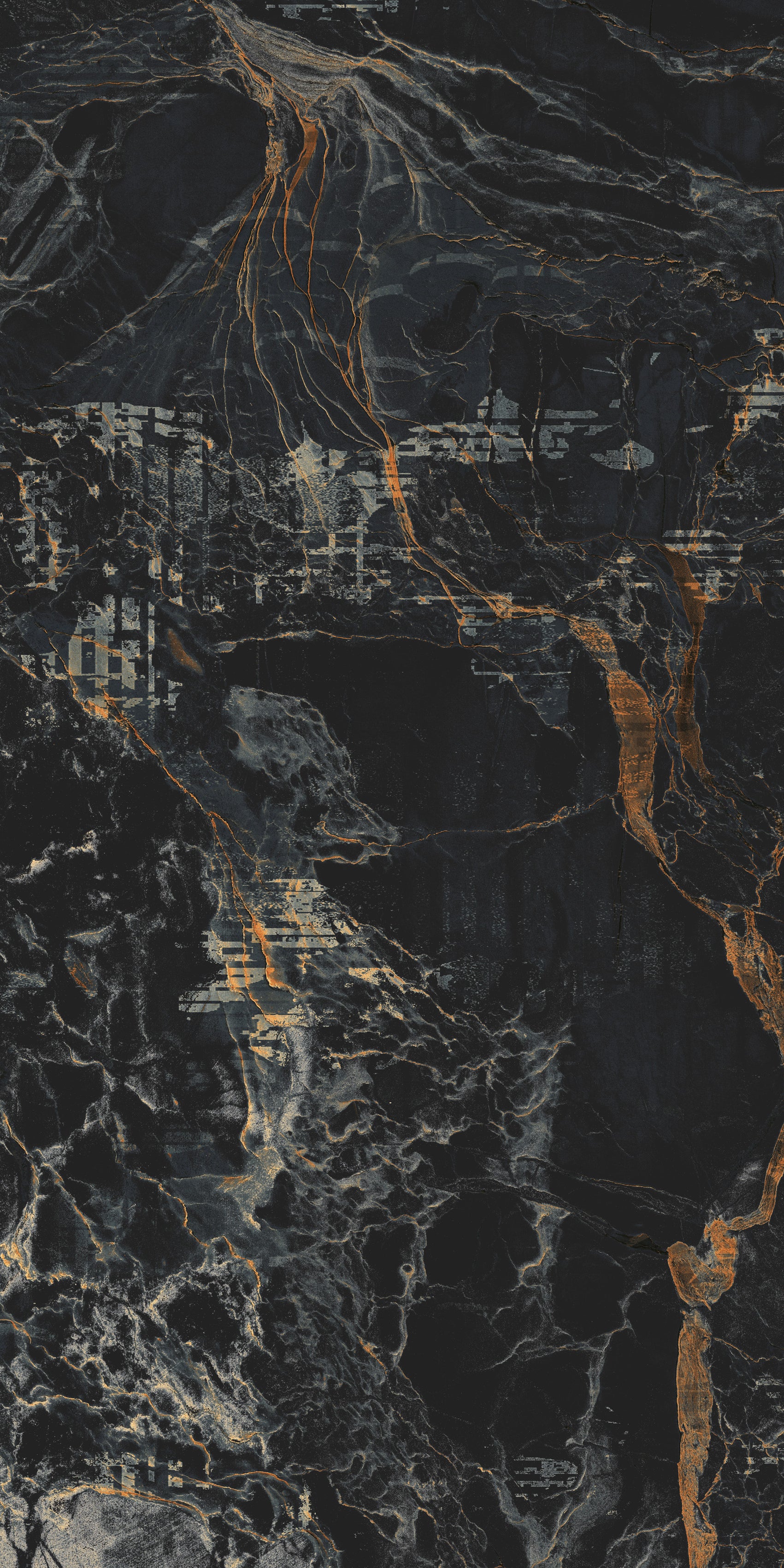 Black Fusion Marble Slab