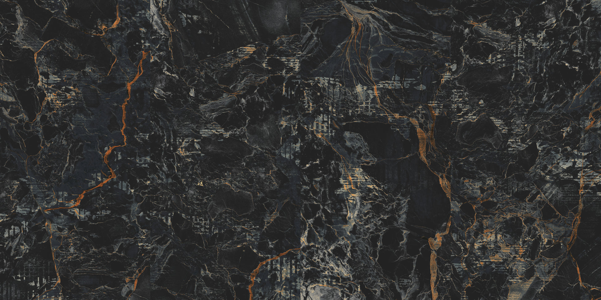 Black Fusion Marble Slab