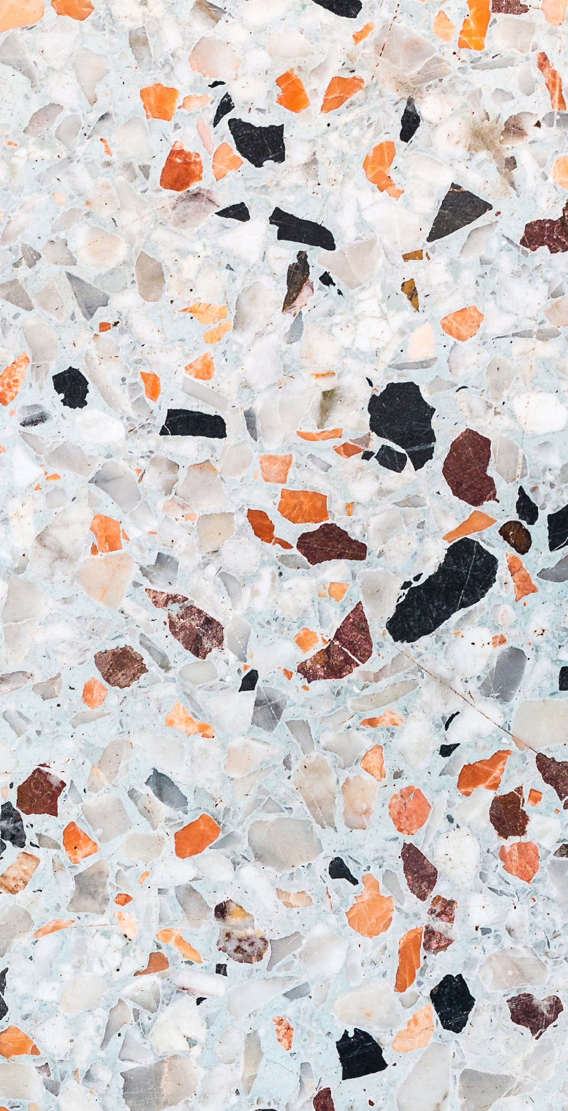 Vibrant Coral Terrazzo